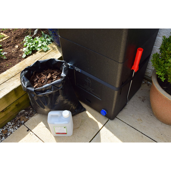 HOTBIN Composting Hot Composter Bin 52 Gallons Gal. Plastic Odor Resistant Outdoor Stationary